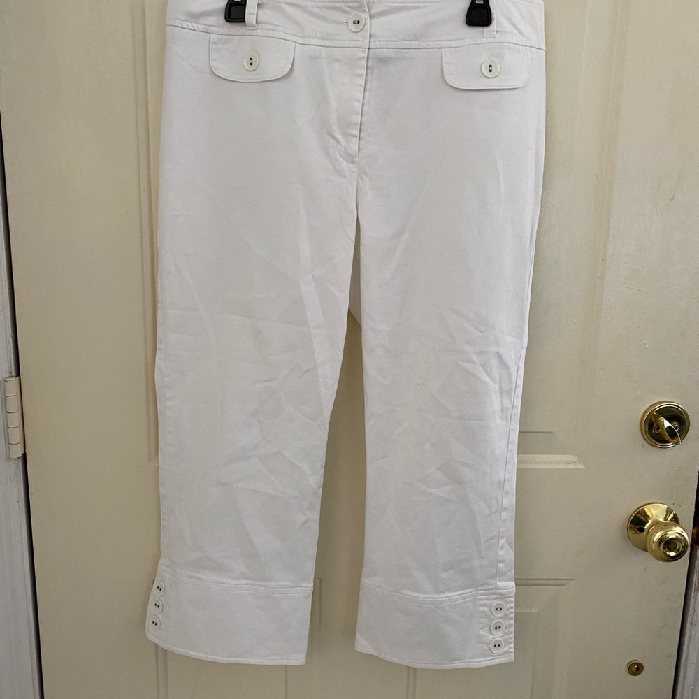 White crop pants. Like brand new. Asking $12. Size 12.